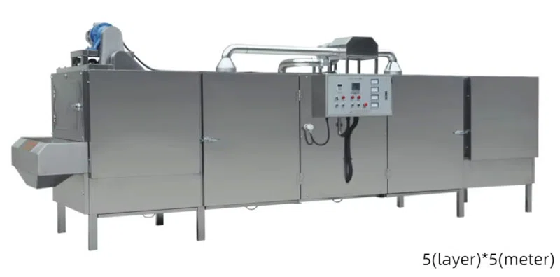 Actual Zhuoheng five-layer hot-air snack dryer