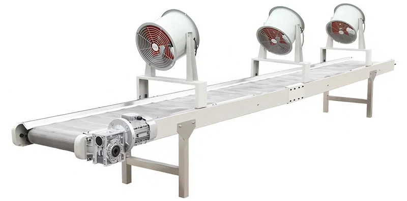 Actual Zhuoheng puffed snack cooling conveyor